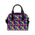 90s Colorful Pattern Print Design 1 Shoulder Handbag