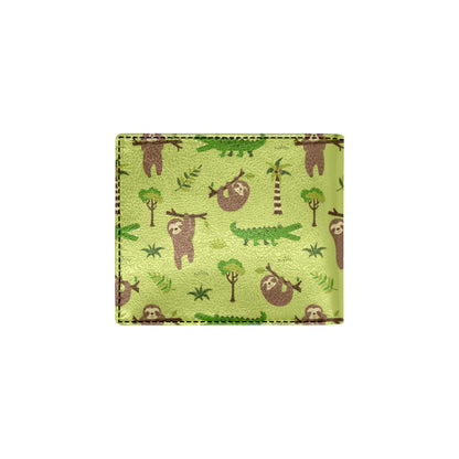 Alligator Pattern Print Design 04 Men's ID Card Wallet