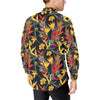 Bird Of Paradise Pattern Print Design BOP016 Men's Long Sleeve Shirt