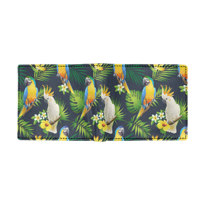 Parrot Pattern Print Design A03 Men's ID Card Wallet