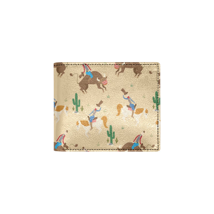 Rodeo Pattern Print Design A02 Men's ID Card Wallet
