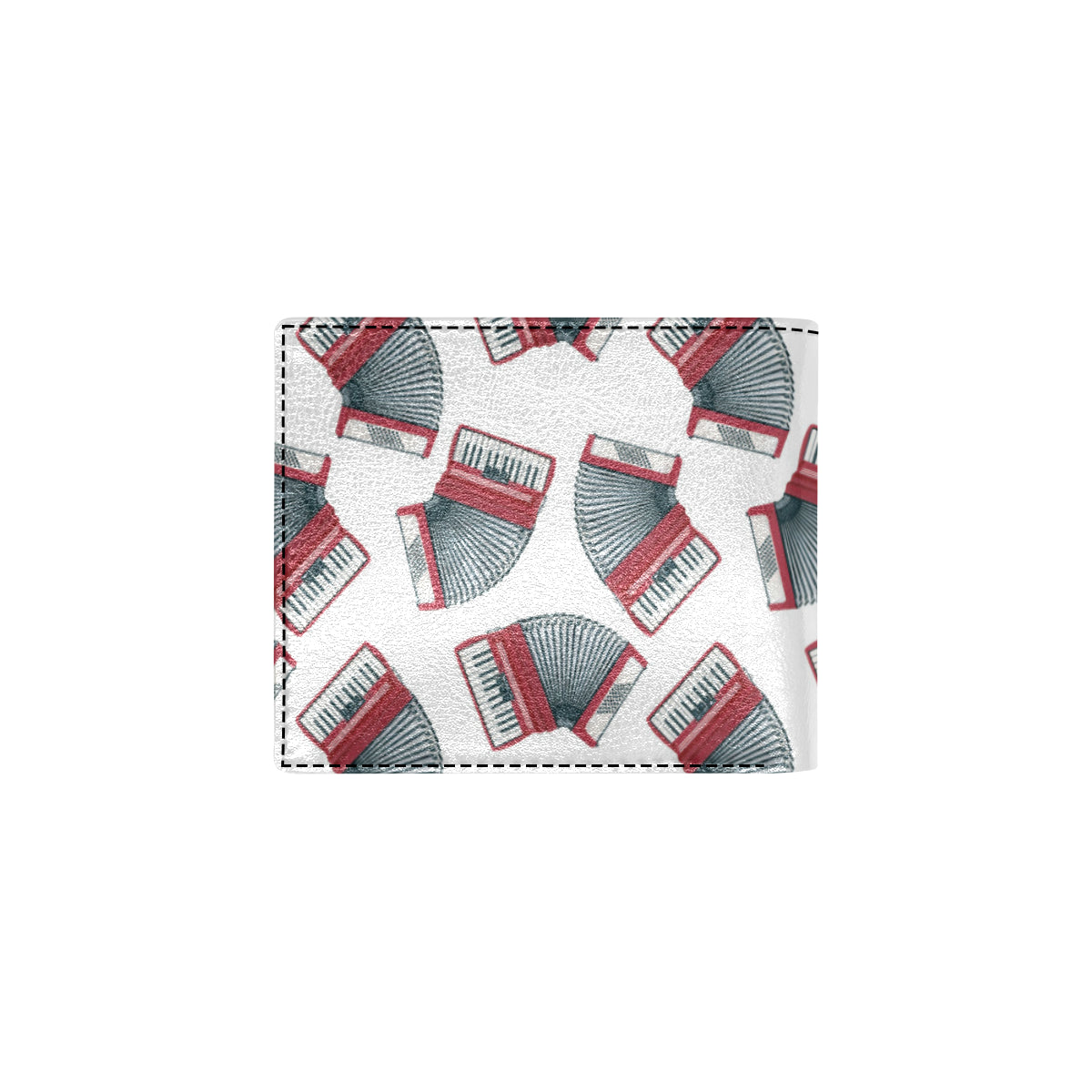 Accordion Pattern Print Design 03 Men's ID Card Wallet