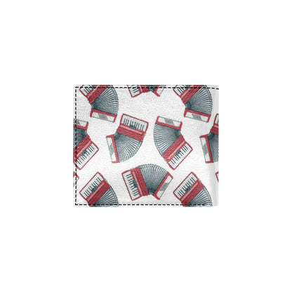 Accordion Pattern Print Design 03 Men's ID Card Wallet