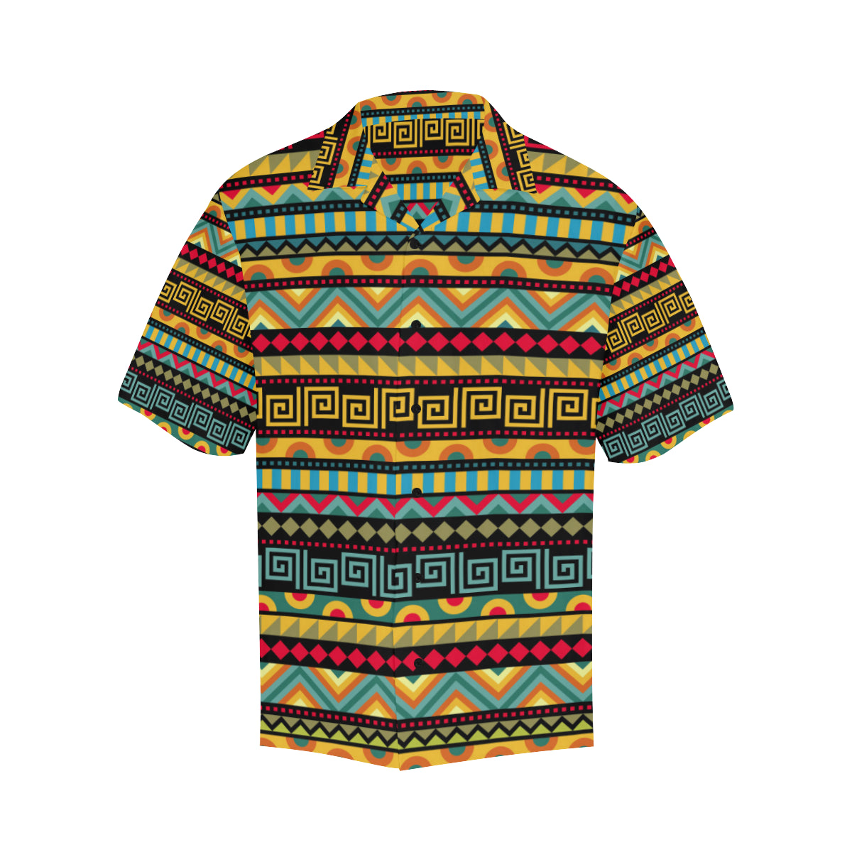 African Pattern Print Design 03 Men's Hawaiian Shirt