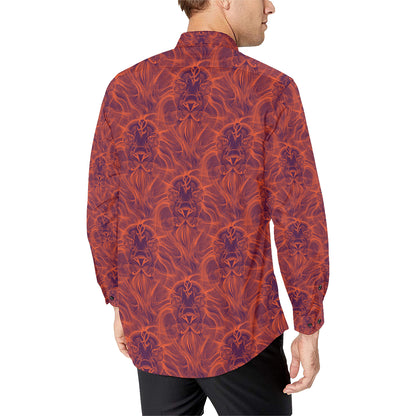 Leo Pattern Print Design 01 Men's Long Sleeve Shirt