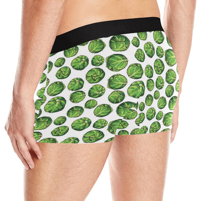 Brussels Sprouts Pattern Print Design 02 Men's Boxer Briefs