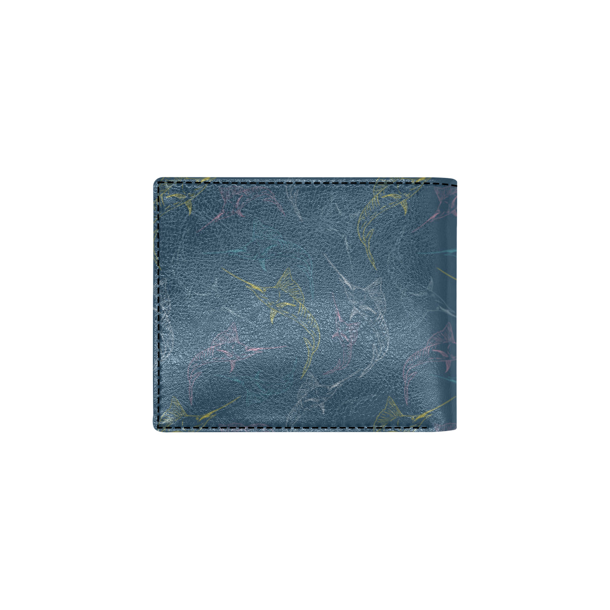 Swordfish Pattern Print Design 02 Men's ID Card Wallet