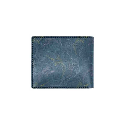 Swordfish Pattern Print Design 02 Men's ID Card Wallet