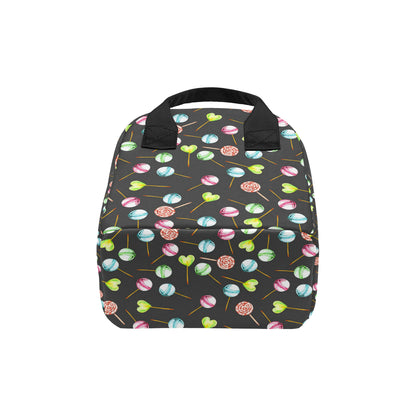 Lollipop Pattern Print Design LL02 Insulated Lunch Bag