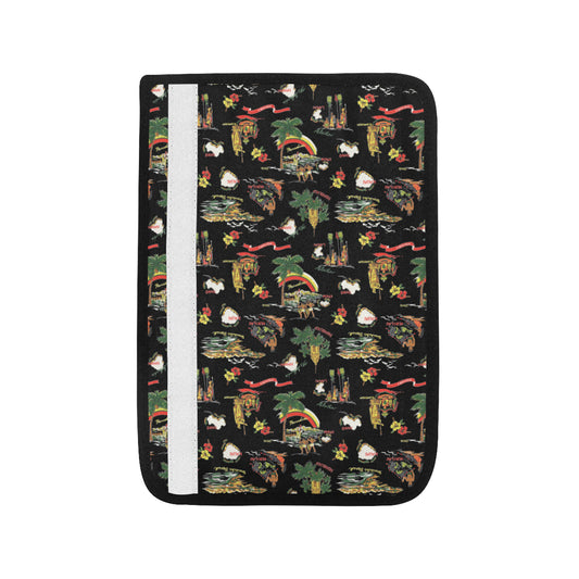 Hawaiian Island Themed Print Car Seat Belt Cover