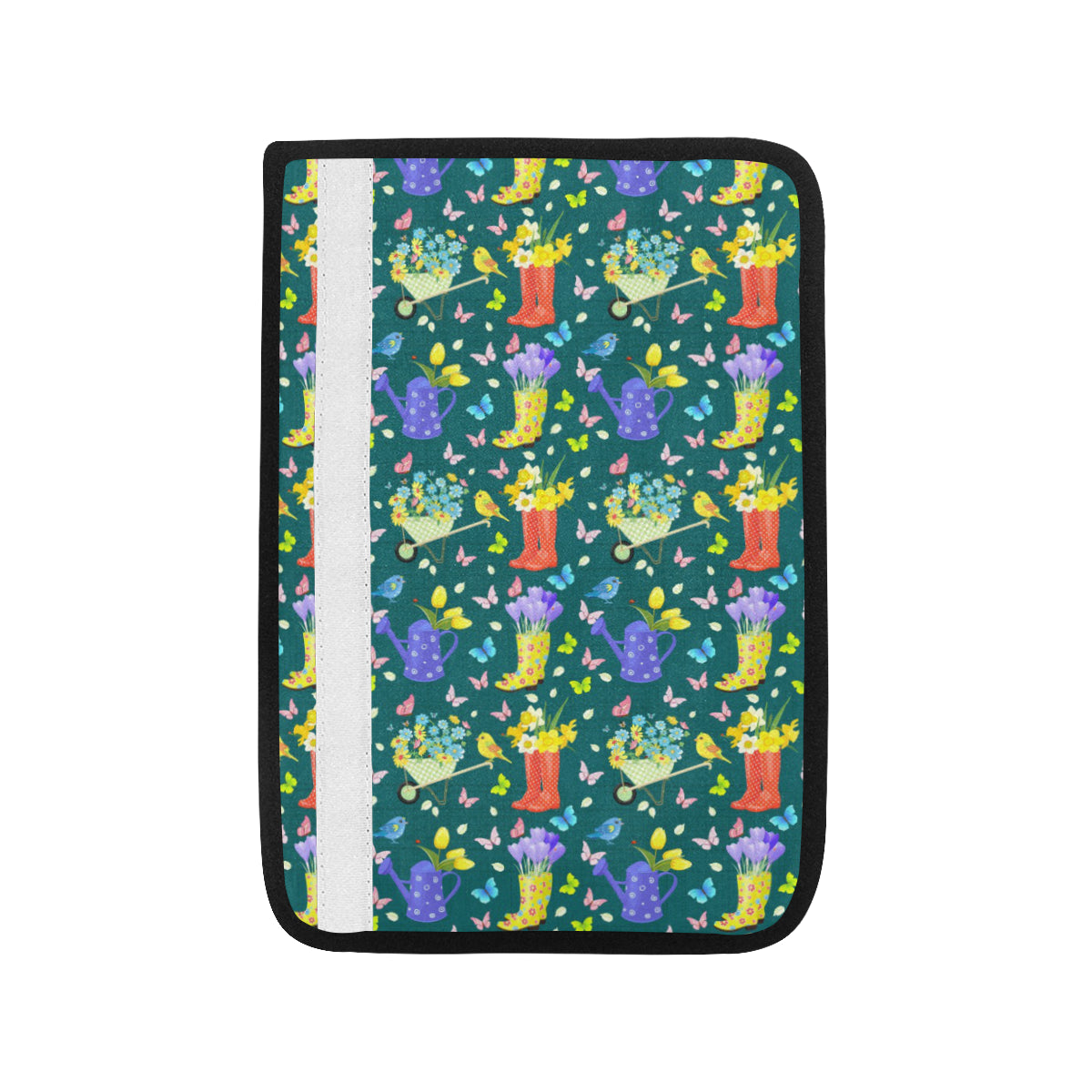 Gardening Pattern Print Design G08 Car Seat Belt Cover