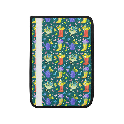 Gardening Pattern Print Design G08 Car Seat Belt Cover