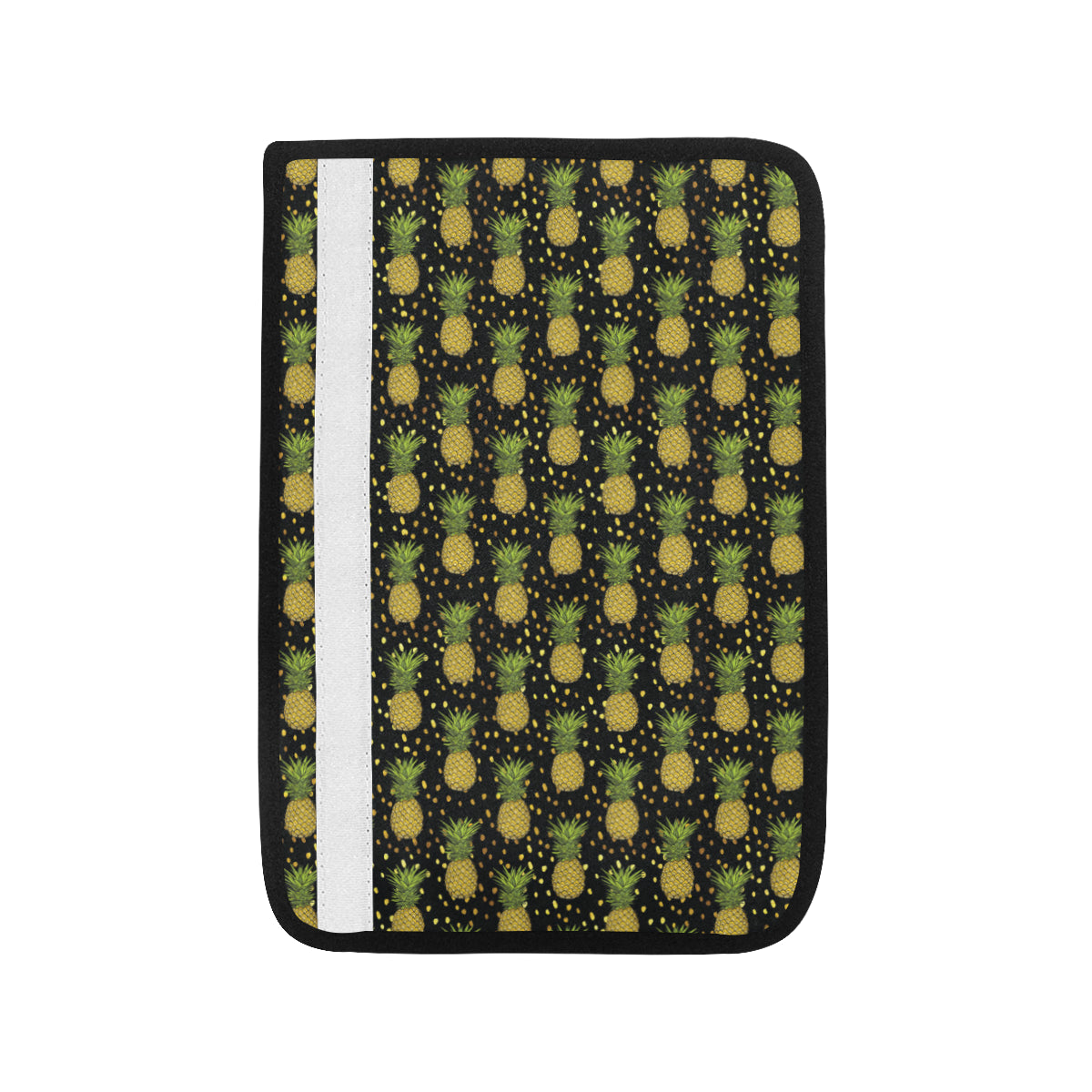 Pineapple Gold Dot Themed Print Car Seat Belt Cover