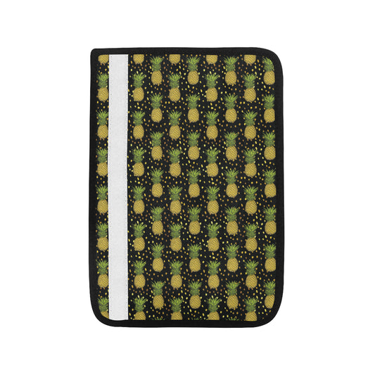 Pineapple Gold Dot Themed Print Car Seat Belt Cover