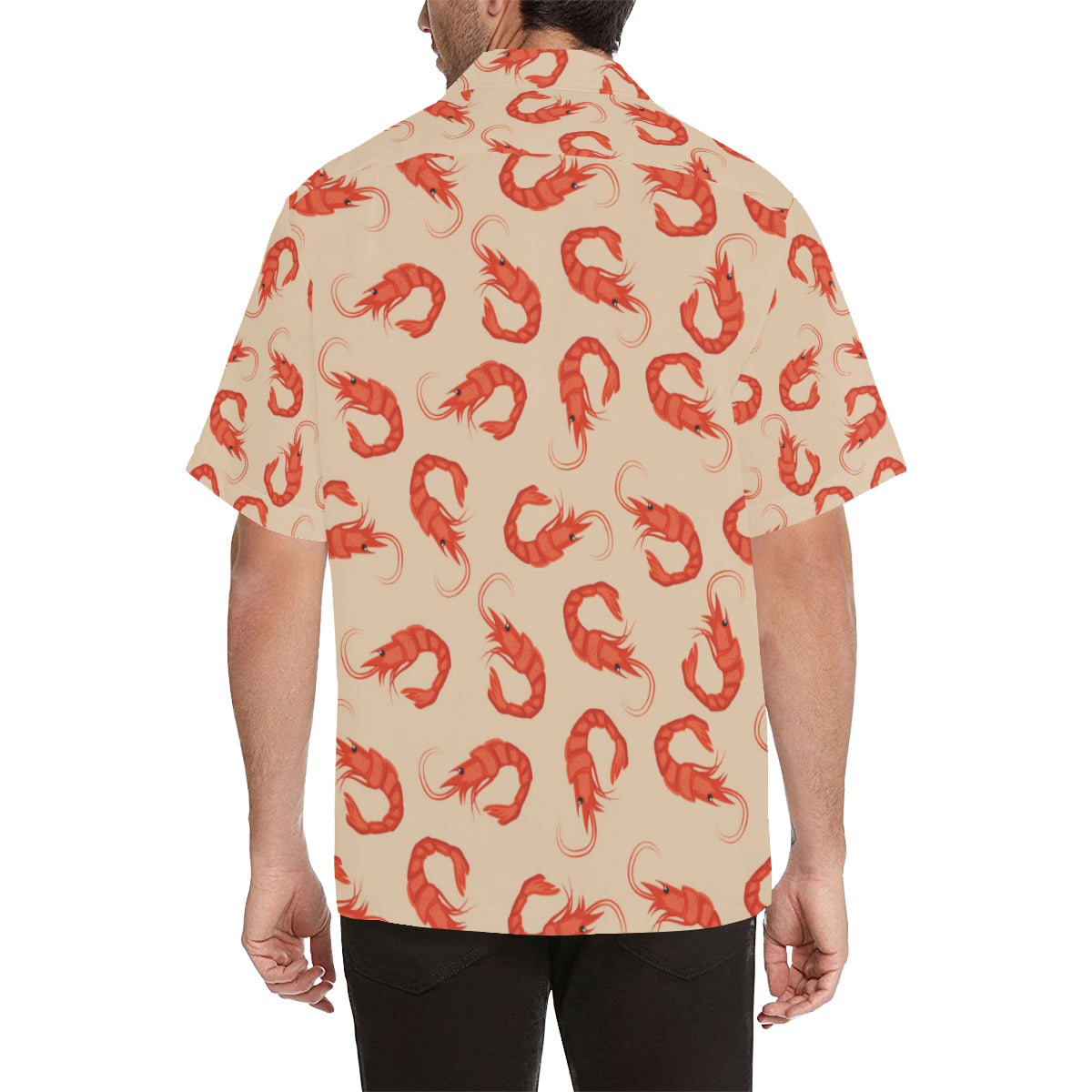 Prawn Pattern Print Design 02 Men's Hawaiian Shirt
