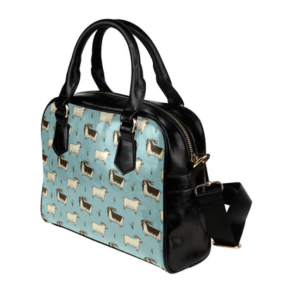 Goat Pattern Print Design 02 Shoulder Handbag