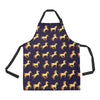 Gold Horse Pattern Apron with Pocket