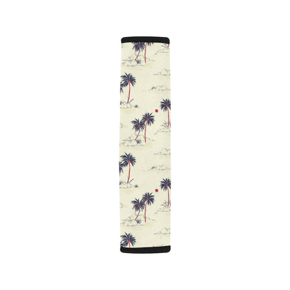 Palm Tree Pattern Print Design PT08 Car Seat Belt Cover