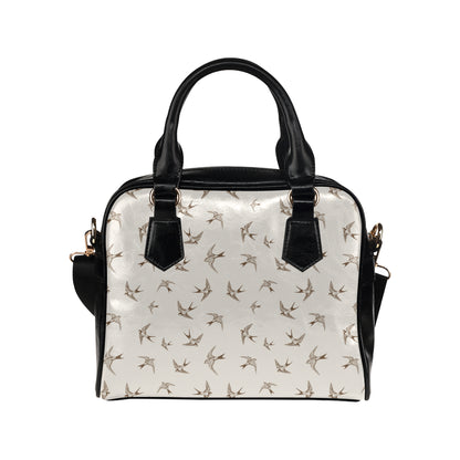 Swallow Bird Pattern Print Design 01 Shoulder Handbag