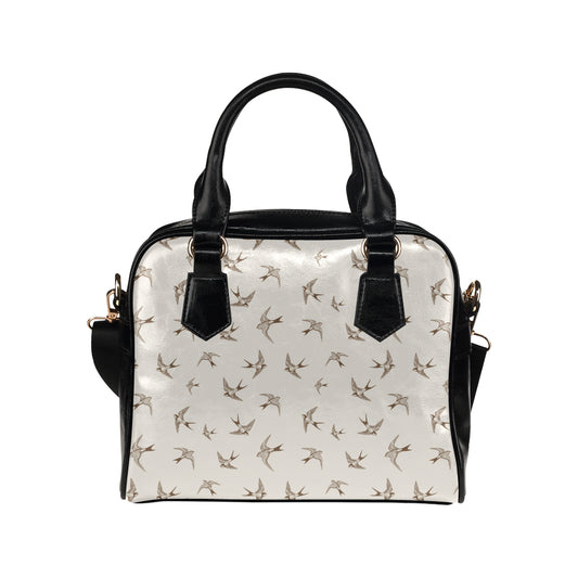 Swallow Bird Pattern Print Design 01 Shoulder Handbag