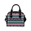 Reindeer Pattern Print Design 03 Shoulder Handbag