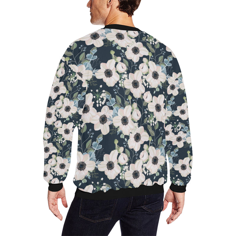 Anemone Pattern Print Design AM02 Men Long Sleeve Sweatshirt