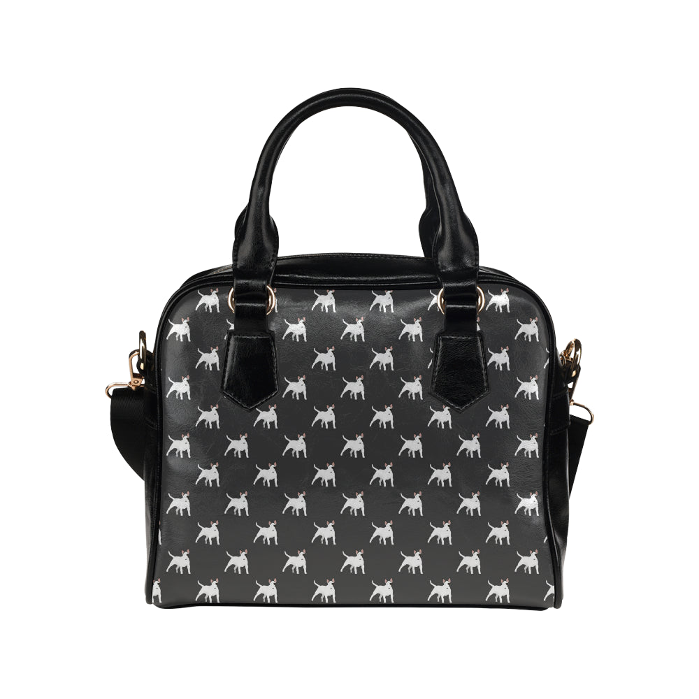 Bull Terriers Pattern Print Design 02 Shoulder Handbag