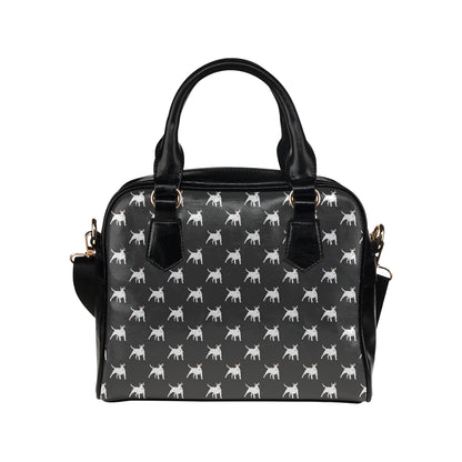 Bull Terriers Pattern Print Design 02 Shoulder Handbag