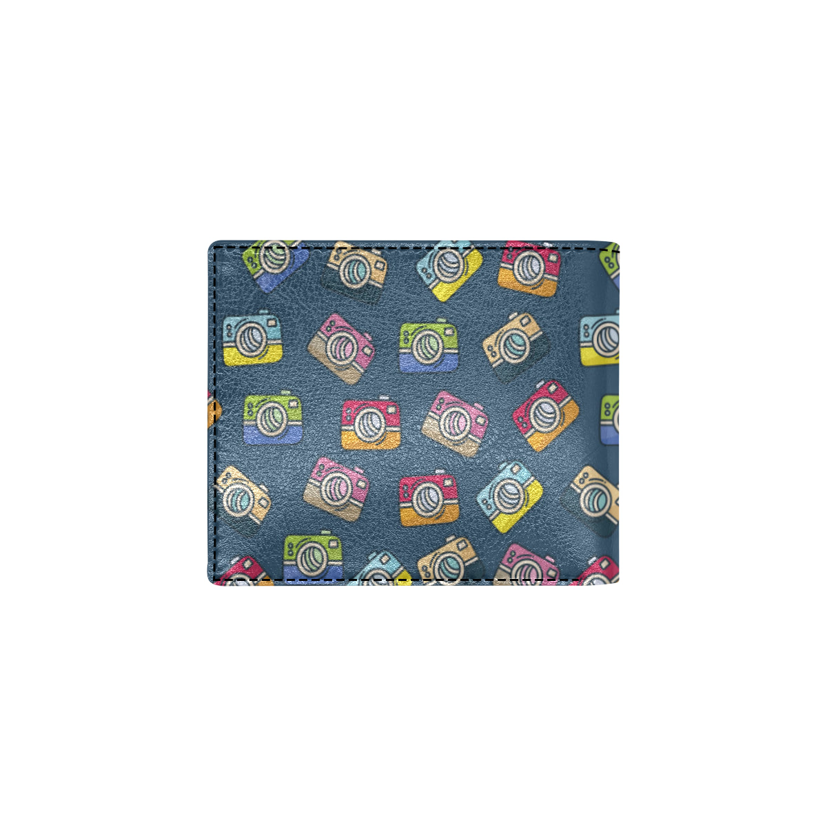 Camera Pattern Print Design 03 Men's ID Card Wallet