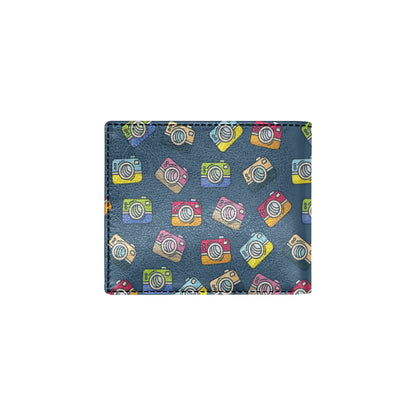 Camera Pattern Print Design 03 Men's ID Card Wallet