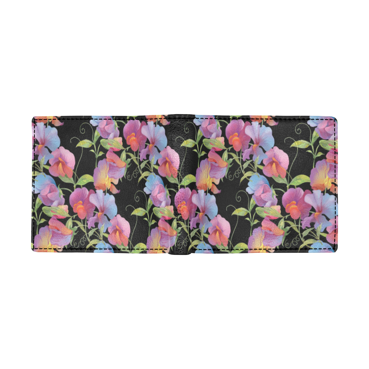 Peony Pattern Print Design PE012 Men's ID Card Wallet