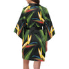 Bird Of Paradise Pattern Print Design BOP012 Women Kimono Robe