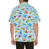 Airplane Colorful Pattern Print Design 01 Men's Hawaiian Shirt