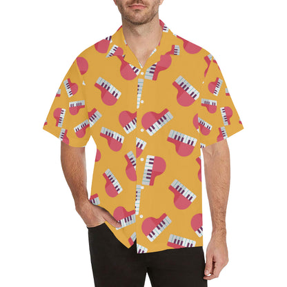 Piano Pattern Print Design 02 Men's Hawaiian Shirt