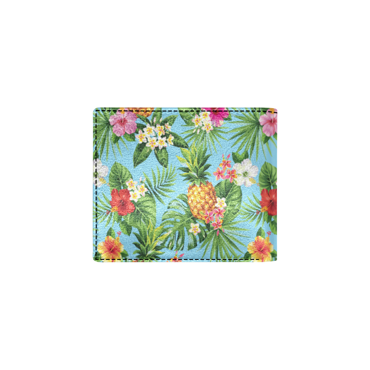 Pineapple Hawaiian flower Tropical Men's ID Card Wallet