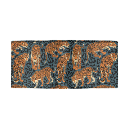 Jaguar Pattern Print Design 04 Men's ID Card Wallet
