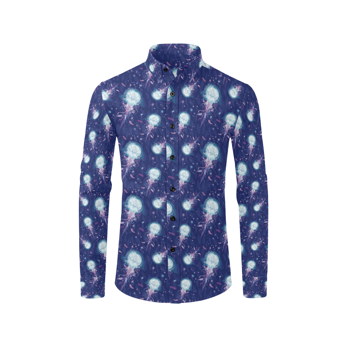 Jellyfish Cute Design Men's Long Sleeve Shirt