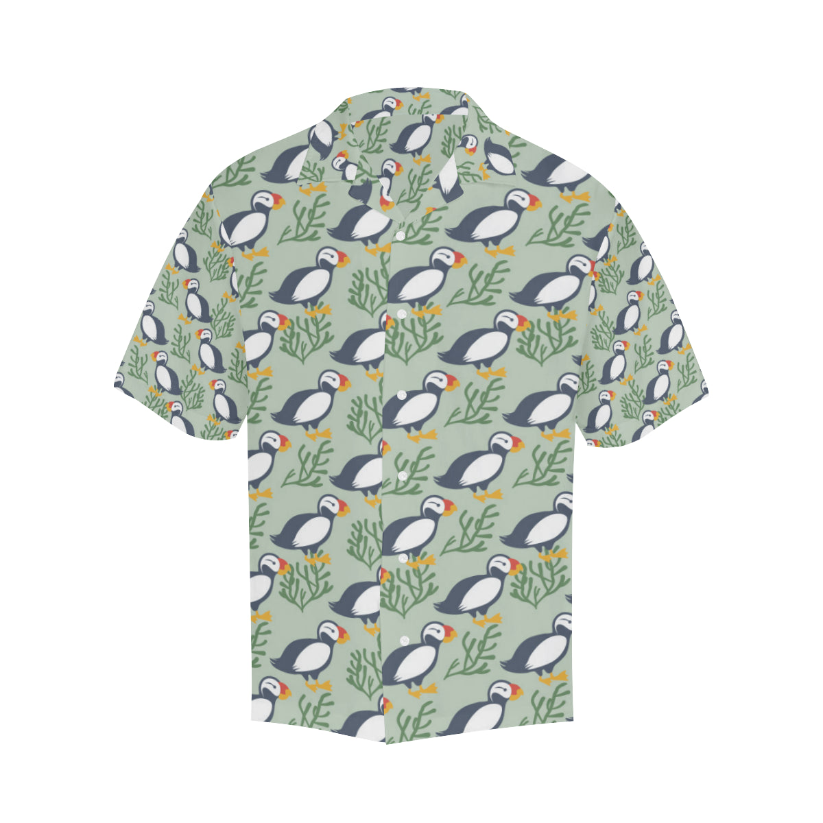 Puffin Pattern Print Design A04 Men's Hawaiian Shirt