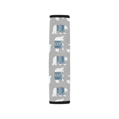Polar Bear Pattern Print Design A03 Car Seat Belt Cover