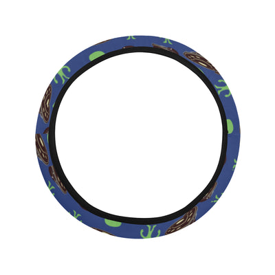 Alien Green UFO Pattern Steering Wheel Cover with Elastic Edge