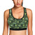 Dinosaur T Rex Print Pattern Sports Bra