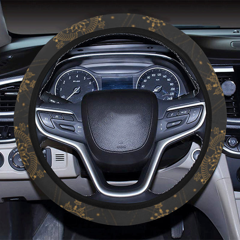 Sun Moon Boho Style Steering Wheel Cover with Elastic Edge