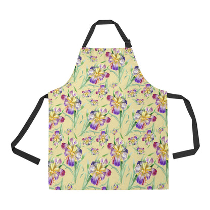 Iris Pattern Print Design IR06 Apron with Pocket