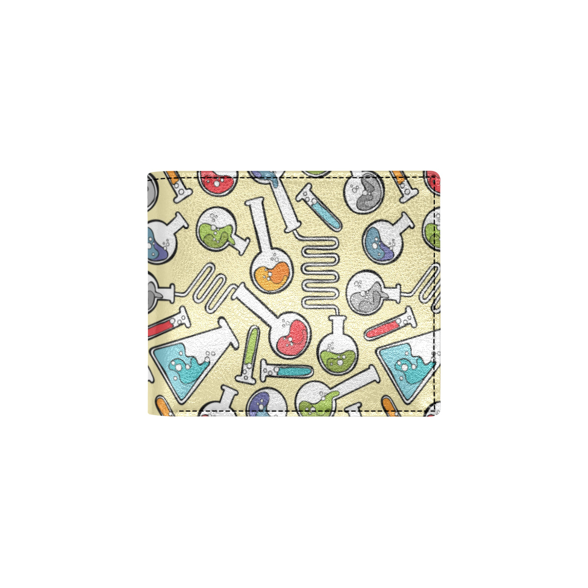 Chemical Pattern Print Design 04 Men's ID Card Wallet