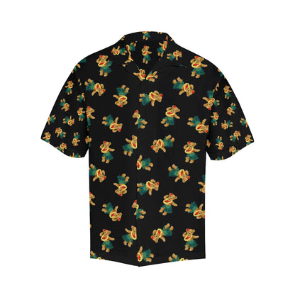 Hula Bear Pattern Print Design 06 Men's Hawaiian Shirt