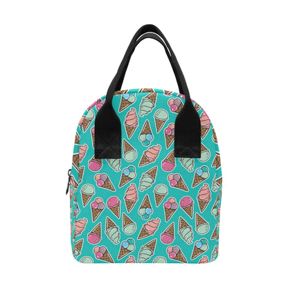 Ice Cream Pattern Print Design IC01 Insulated Lunch Bag