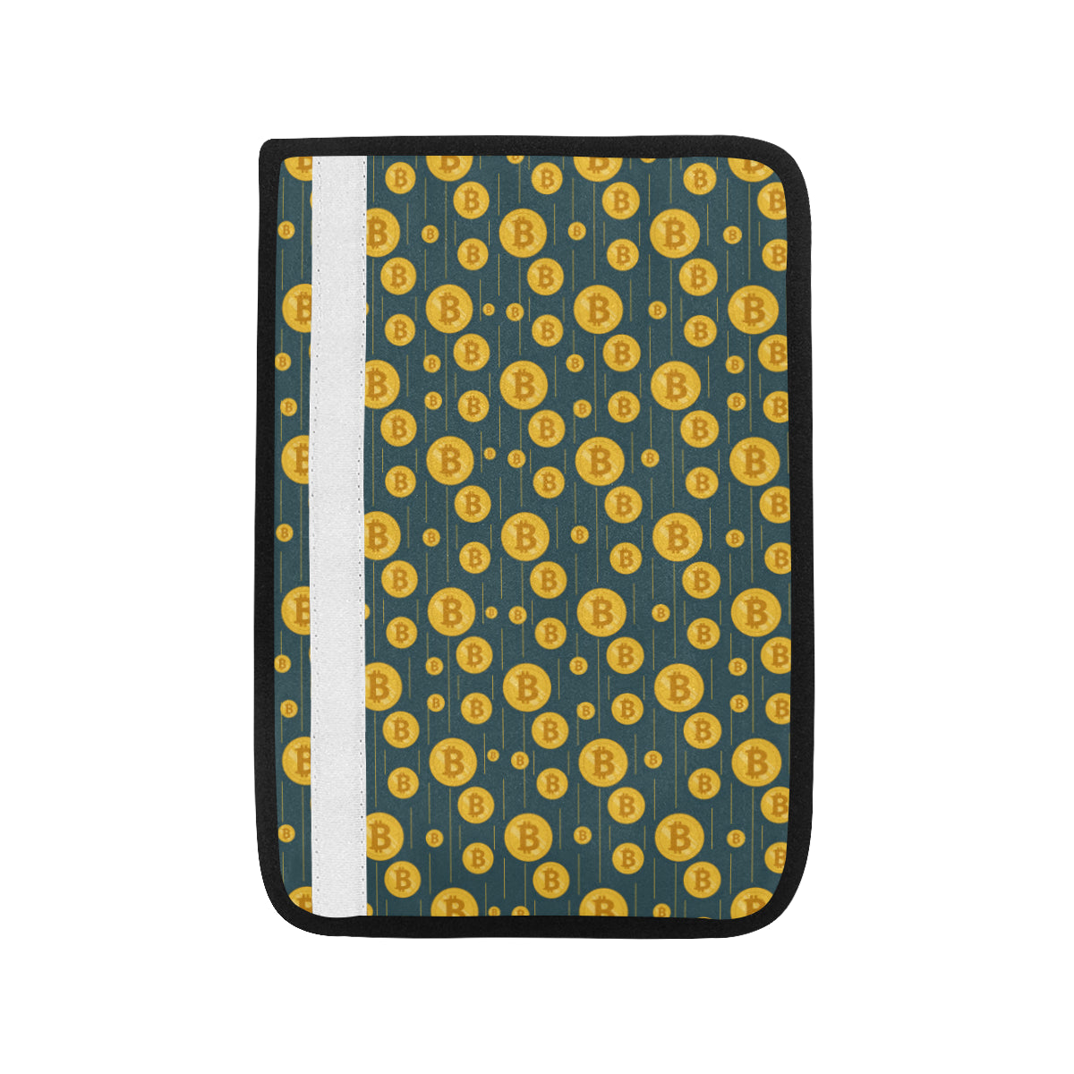 Bitcoin Pattern Print Design 01 Car Seat Belt Cover