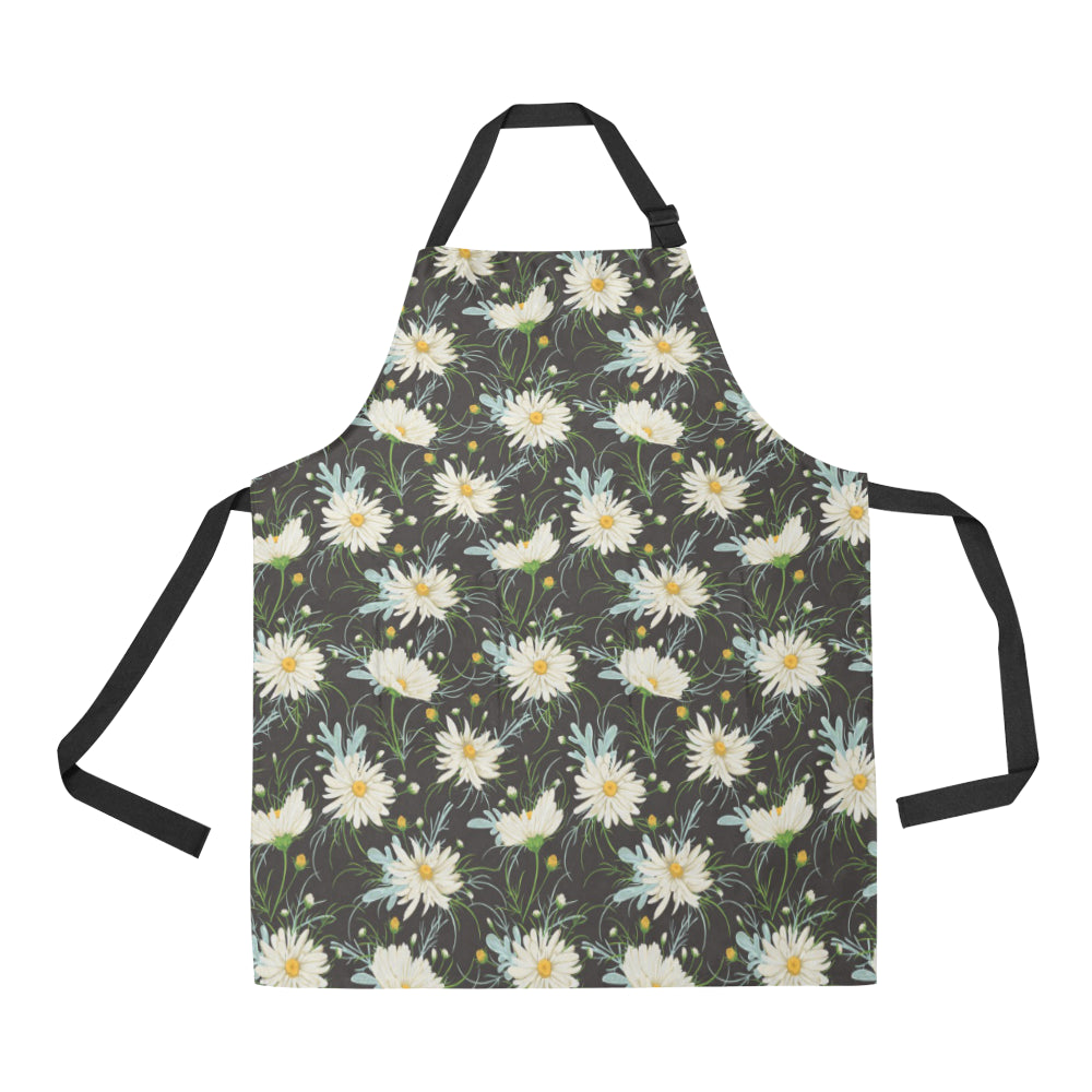 Daisy Pattern Print Design DS08 Apron with Pocket