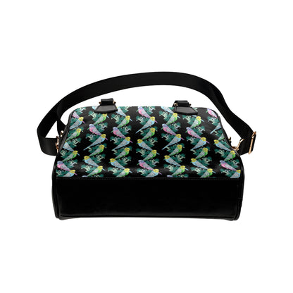 Budgerigar Pattern Print Design 03 Shoulder Handbag