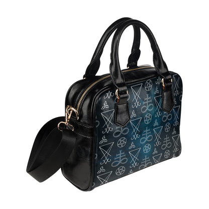 Pentagram Pattern Print Design A03 Shoulder Handbag